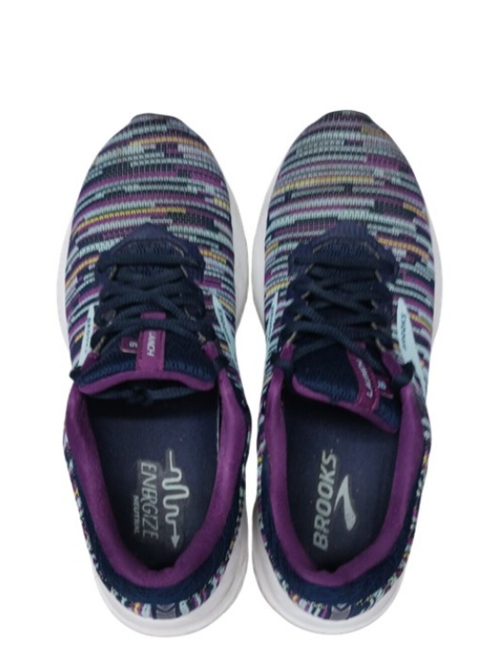 Brooks Sneakers Women's 9 Woven Multicolored Fabric Athletic Training Shoes - Picture 5 of 10